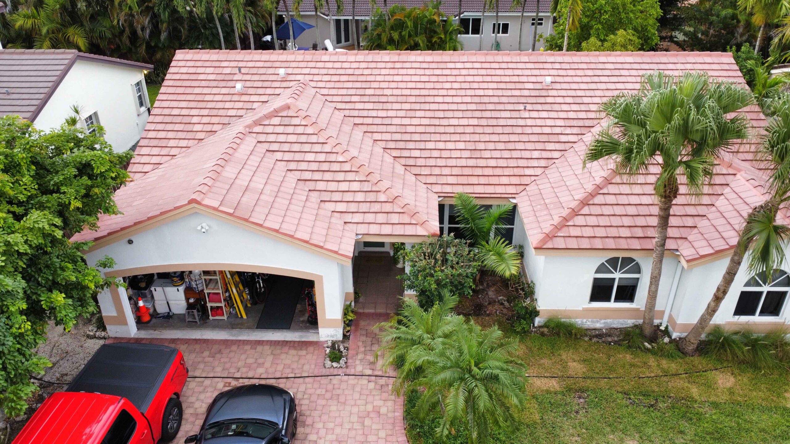 Newly Installed Terracotta Tile Roof